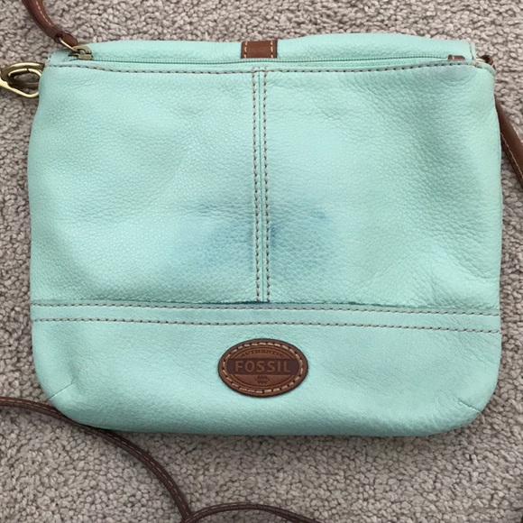 FOSSIL small mint crossbody bag - Picture 4 of 7